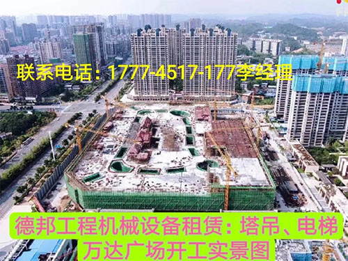 萬(wàn)達(dá)廣場(chǎng)、岳麓青城一二三期   租賃塔吊、電梯實(shí)情